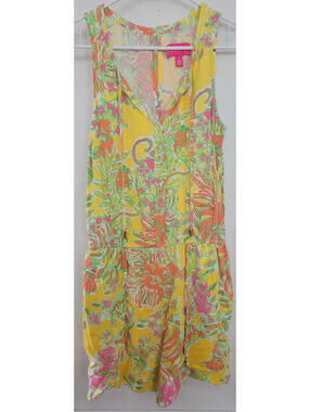 Lilly Pulitzer for Target Happy Place Romper S/P Floral Sleeveless Preppy